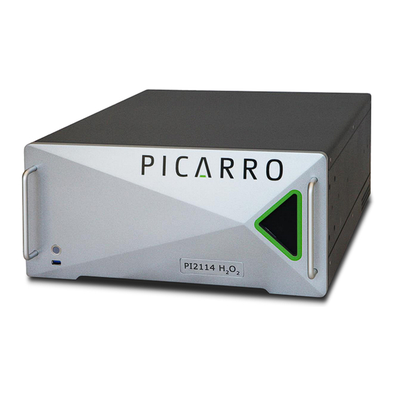 PICARRO PI2114 Gas Concentration Analyzer Manuals