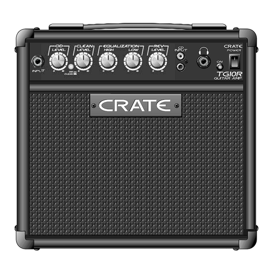 Crate TG10R User Manual