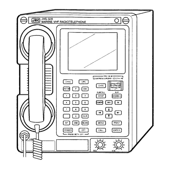 JRC JHS-32A INSTRUCTION MANUAL Pdf Download | ManualsLib