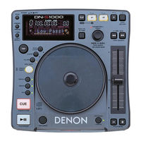 Denon S1000 - DN Scratch DJ Table Top CD Service Manual