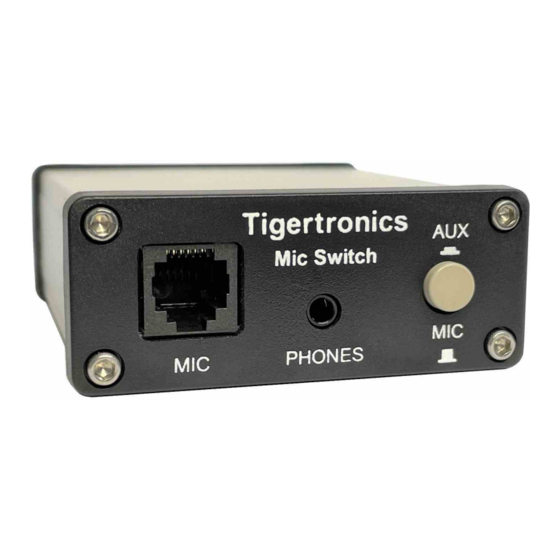 Tigertronics SW-RJ11 Installation & Operation Manual