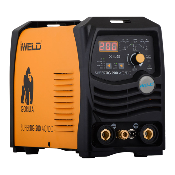 iWeld GORILLA SUPERTIG 200 AC/DC User Manual