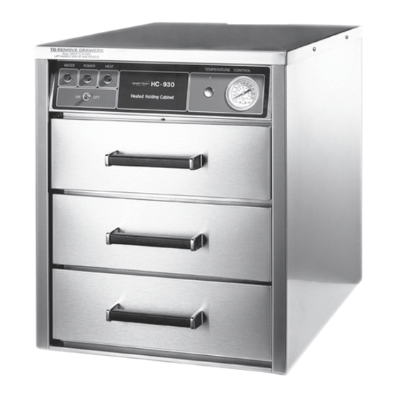 Henny Penny HCH-930 CDT Manuals