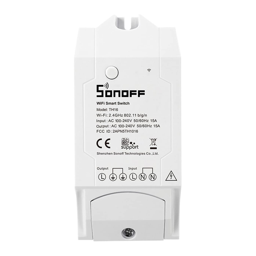Sonoff TH10, TH16 Manual