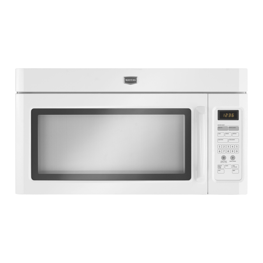 Maytag MMV5208WS1 Installation Instructions Manual