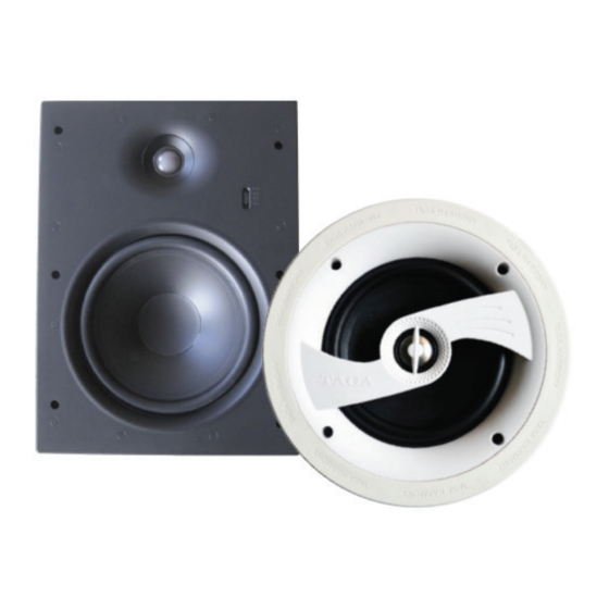 Taga Harmony Platinum IW LCRS Series Manuals
