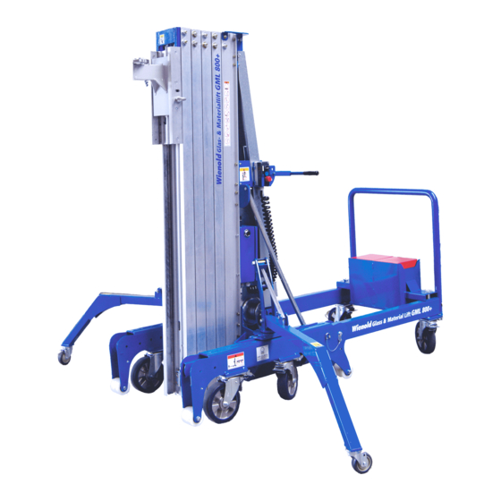 Wienold Lifte GML Series Operating Manual