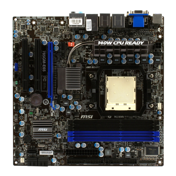 MSI 785G-E65 Series Manual