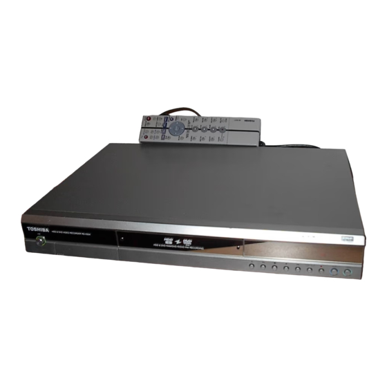 Toshiba RD-XS24SG Owner's Manual