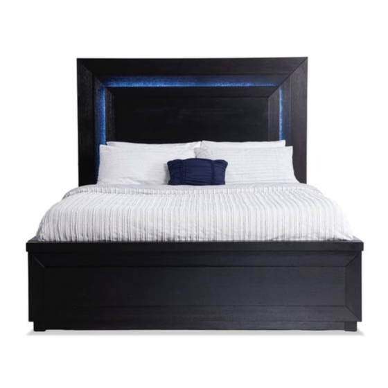 Bob's Discount Furniture KING HEADBOARD W/LED STRIP Assembly Instructions