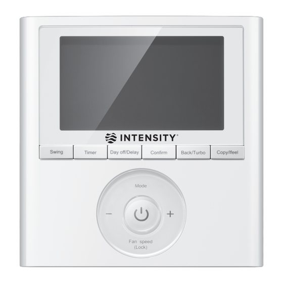 intensity KJR-120G1/TFBG-E Manuals