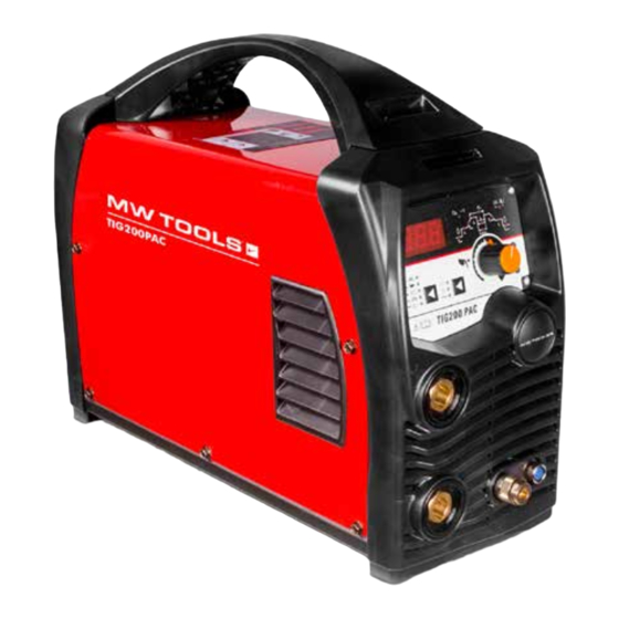 MW TOOLS TIG 200 PAC Manual