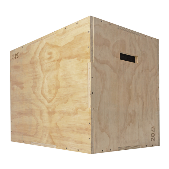 VIRTUFIT Wooden Plyo Box User Manual