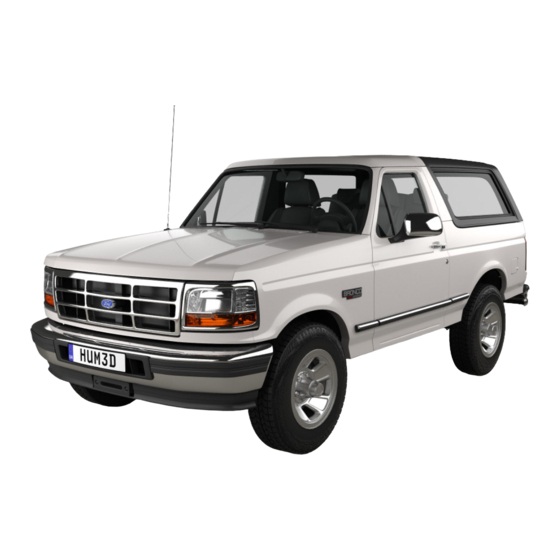 Ford 1996 Bronco Manuals