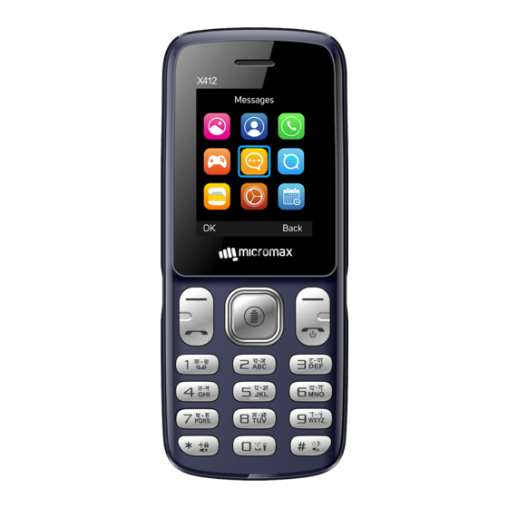 Micromax X412 User Manual