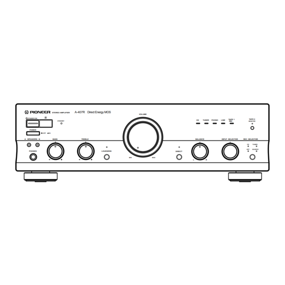 Pioneer A-407R Service Manual