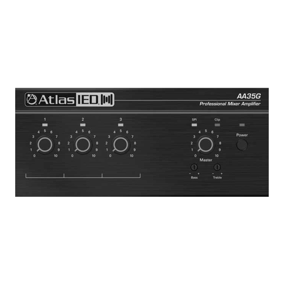 Atlas IED AA35G Owner's Manual