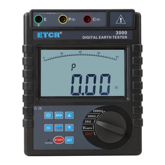 ETCR 3000 Manual