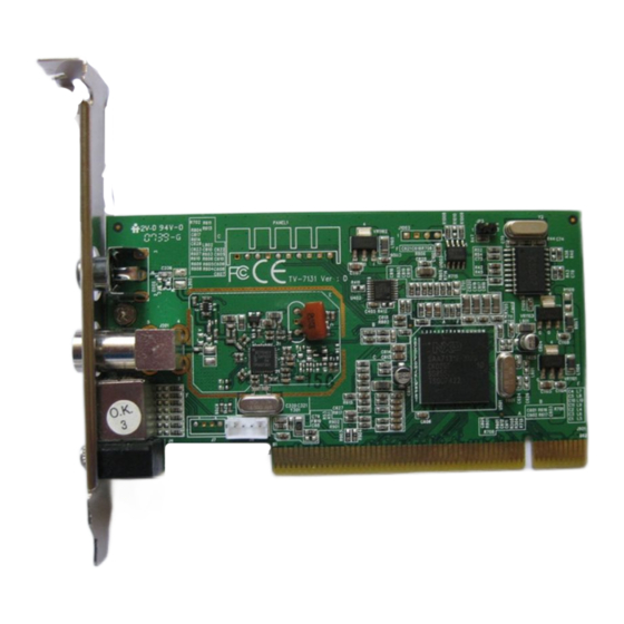 KWorld PVR-TV 7131 Installation Manual