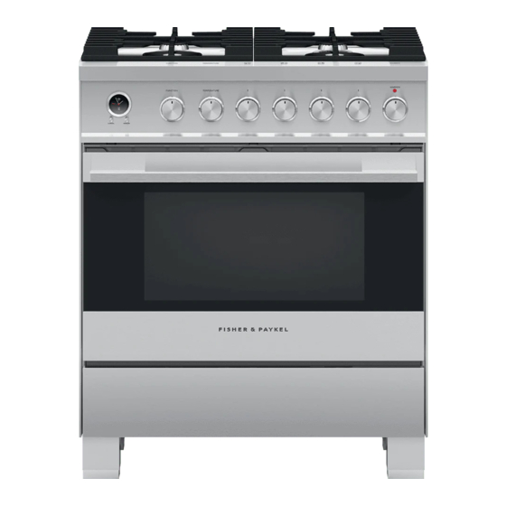 Fisher & Paykel OR30SDG6X1 Installation Manual