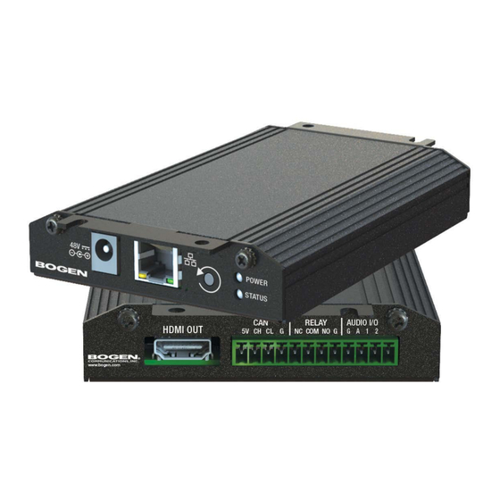 Bogen NQ-GA10P Configuration Manual