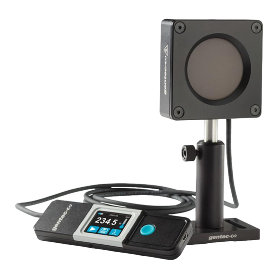 Gentec-EO Pronto Series User Manual