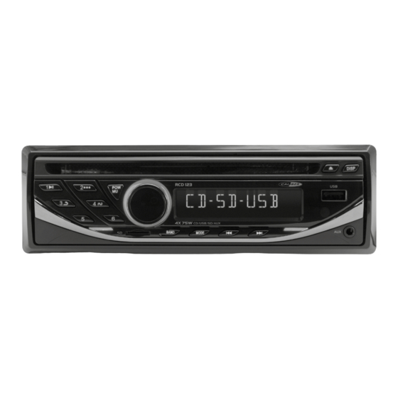Caliber RCD 123 Quick Start Manual