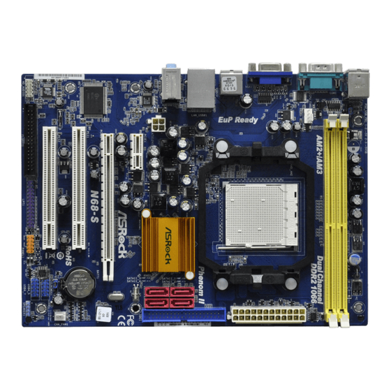 ASROCK N68-S Installation Manual