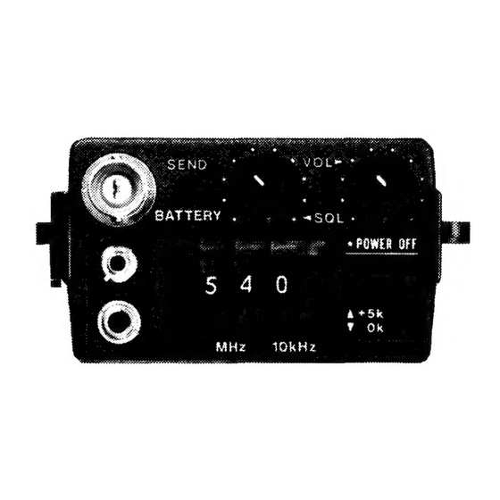 Icom IC-4A Instruction Manual