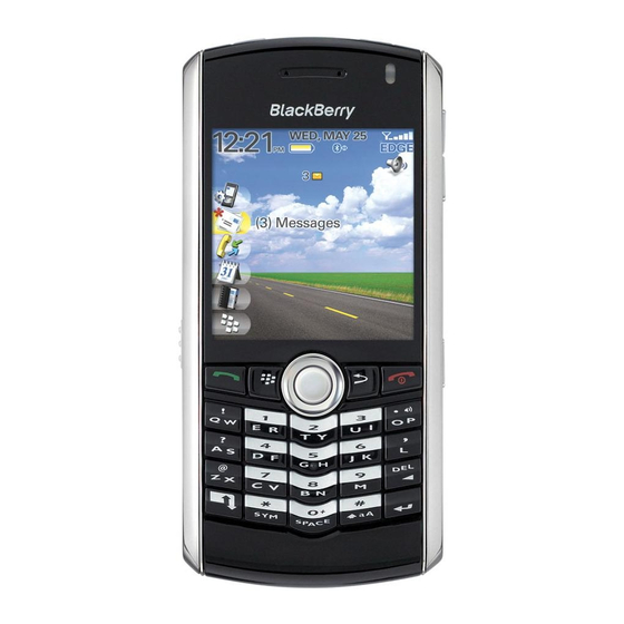 BLACKBERRY PEARL 8100 - SMARTPHONE - SAFETY AND Manuals