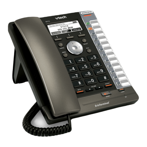 VTech VSP725 Administrator And Provisioning Manual