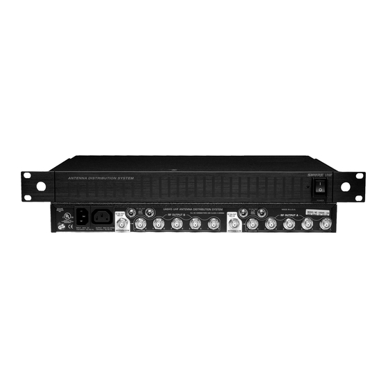 Shure UA845 User Manual