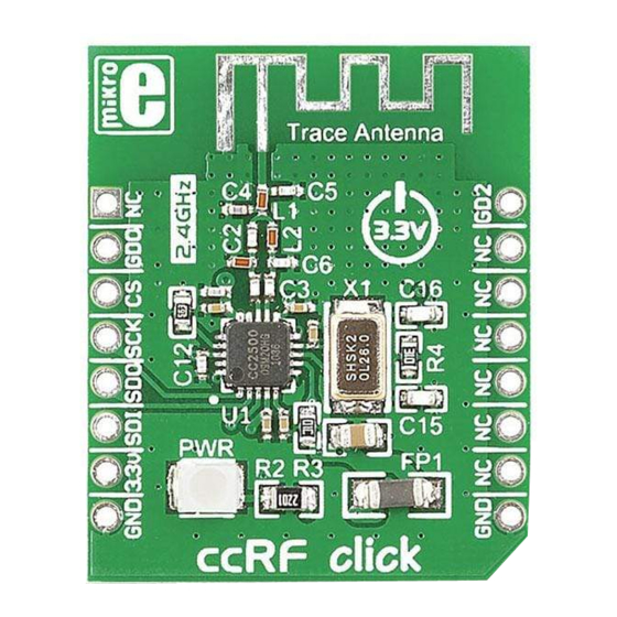 mikroElektronika ccRF click Quick Manual