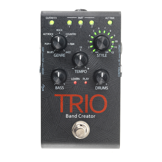 DigiTech TRIO Quick Start