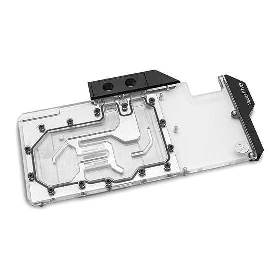 ekwb EK-Quantum Vector FTW3 RTX 3080/3090 User Manual