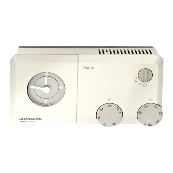 Bosch TRZ 12 T Thermostat Manuals