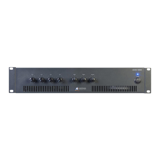 AUSTRALIAN MONITOR AMC+250 Installation And Operation Manual