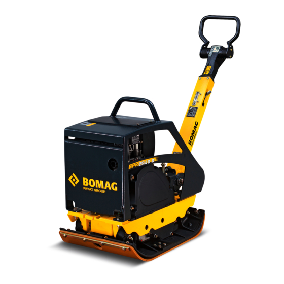 Fayat BOMAG BPR 25/40 D Operating Instructions Manual