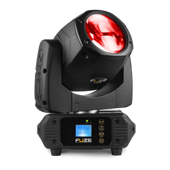 Beamz Fuze 75B Beam Quick Start Manual