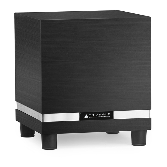 TriangleTube THETIS 340 Owner's Manual & Warranty