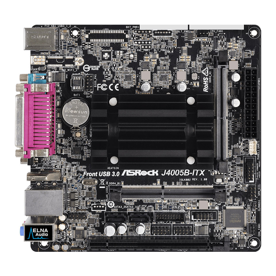 ASROCK J4105B-ITX Manual