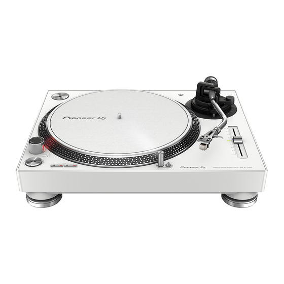 PIONEER DJ PLX-500-W Manuals