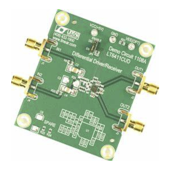Linear Technology LT6411 Quick Start Manual