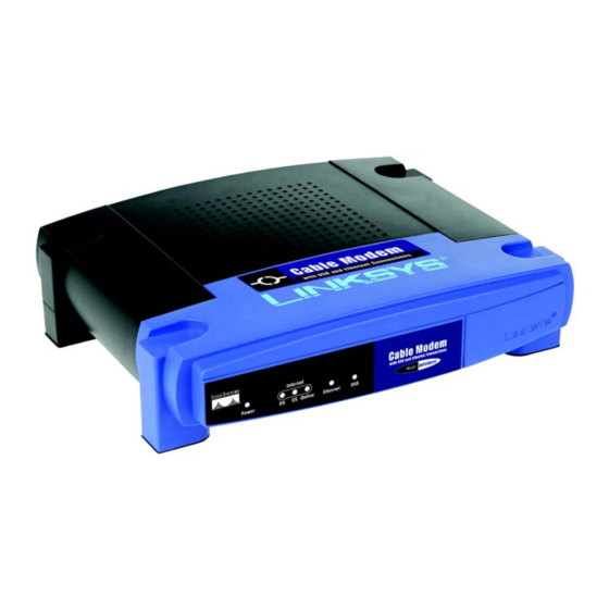 Linksys BEFCMU10 - Cable Modem With USB User Manual