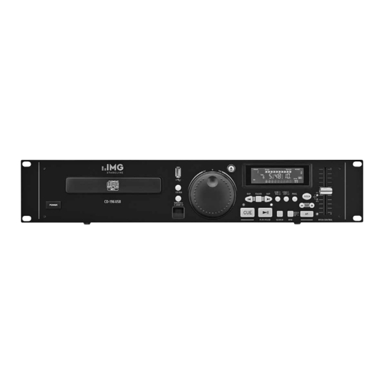 IMG STAGE LINE CD-196USB Instruction Manual