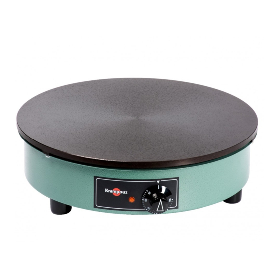 User Manuals: Krampouz Billig CEBPA3 Crepe Maker