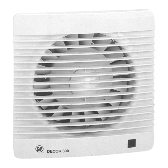 S&P Ventur DECOR-300 User Instructions