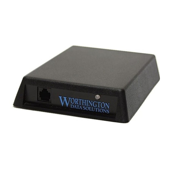 Worth Data Serial Bar Code Reader RS-232 Installation Manual