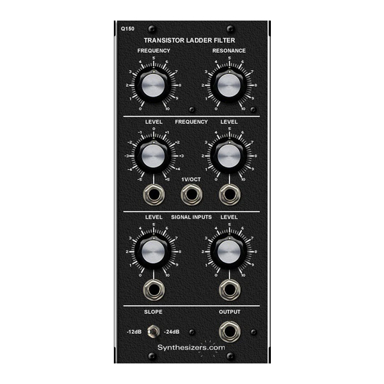 Synthesizers.com Q150 Quick Start Manual