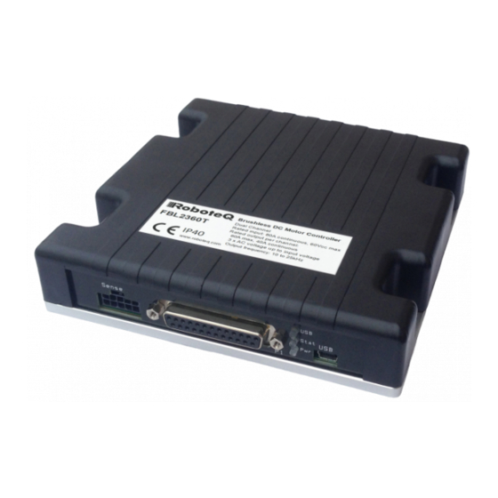 RoboteQ FBL2360 Manual